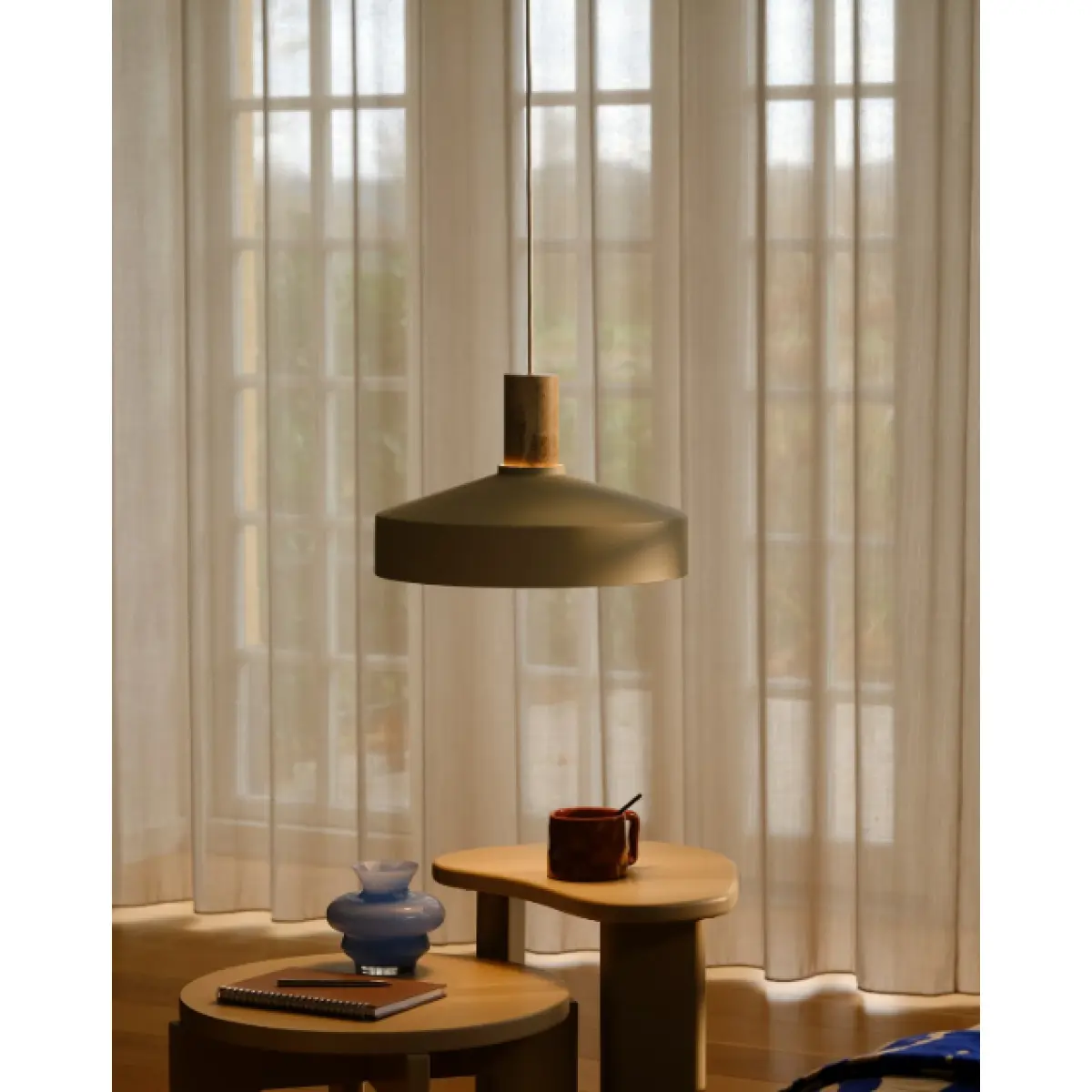 Nordlux Elvas Marble Visilica Bež